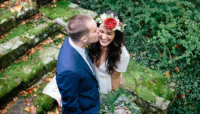 A couple who just got married